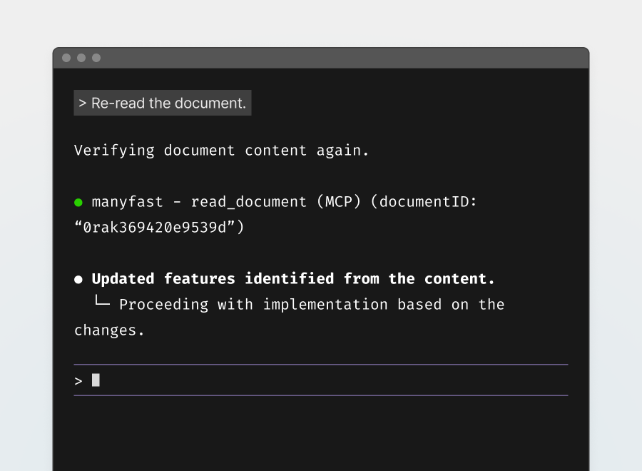 Fast sync from spec to dev